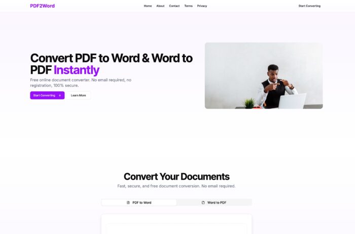 PDF to Word Converter Tool Script